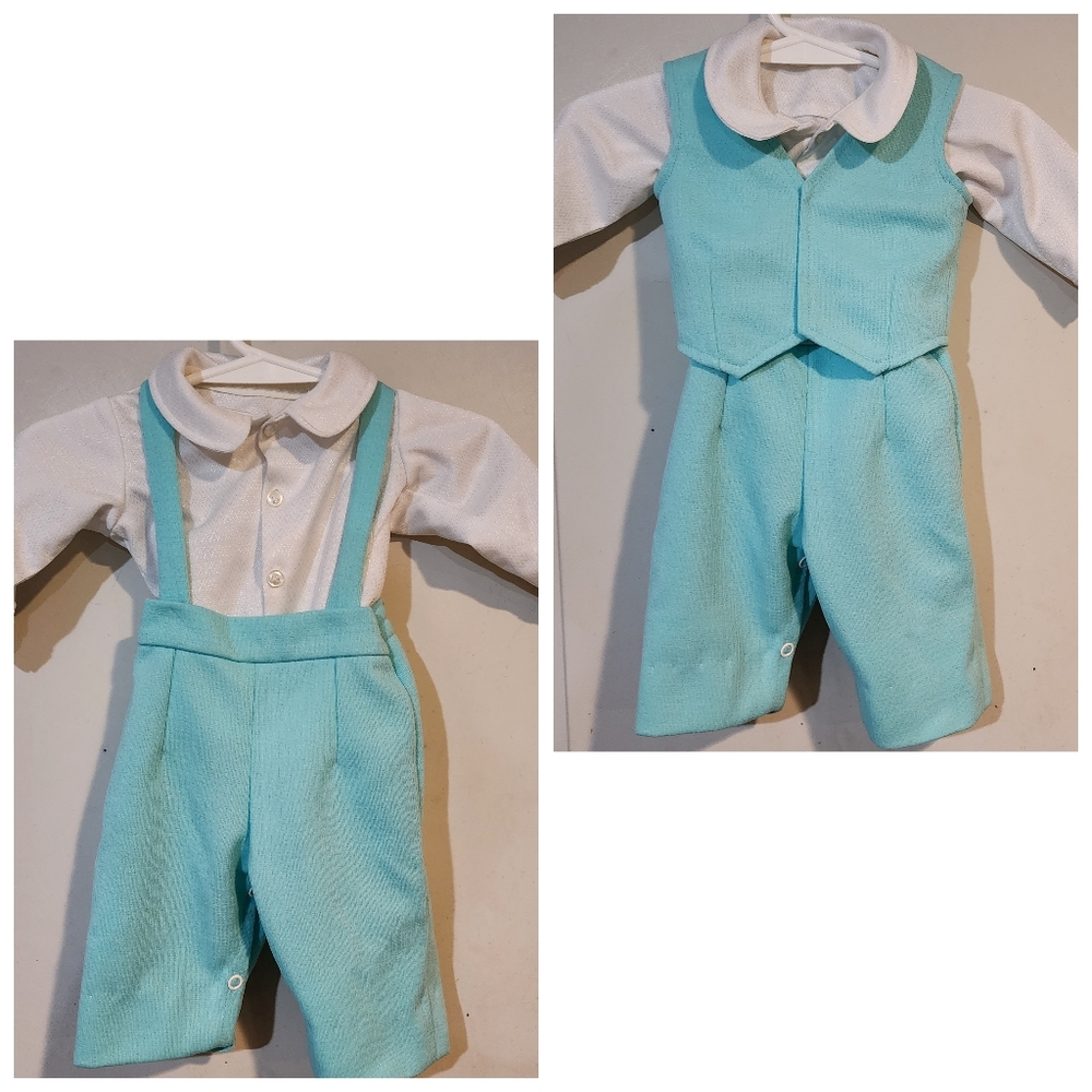 Vintage Newborn Suit with Vest